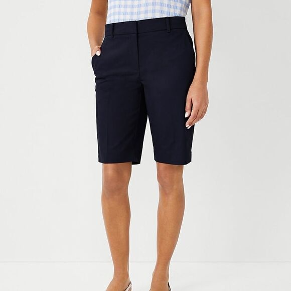 Ann Taylor boardwalk shorts navy blue size 8 - Picture 1 of 15